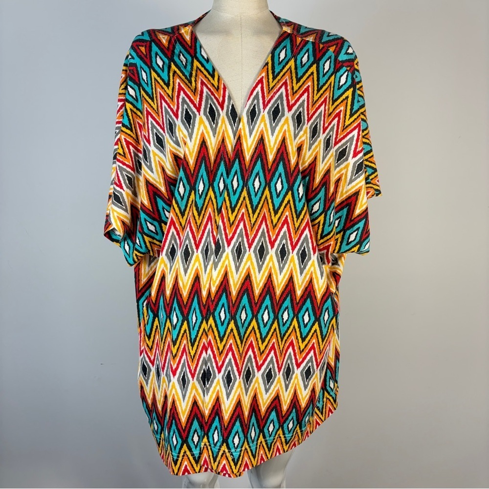 Panhandle Slim Multicolor Chevron Blouse S/M